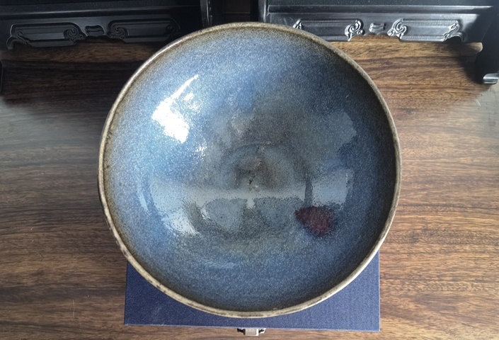 古玩陶瓷鈞窯碗真品鑒賞圖