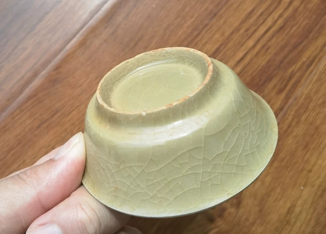 古玩陶瓷龍泉青瓷洗真品鑒賞圖