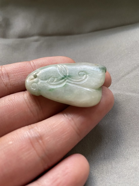 古玩玉器翡翠雕“瓜果墜”真品鑒賞圖