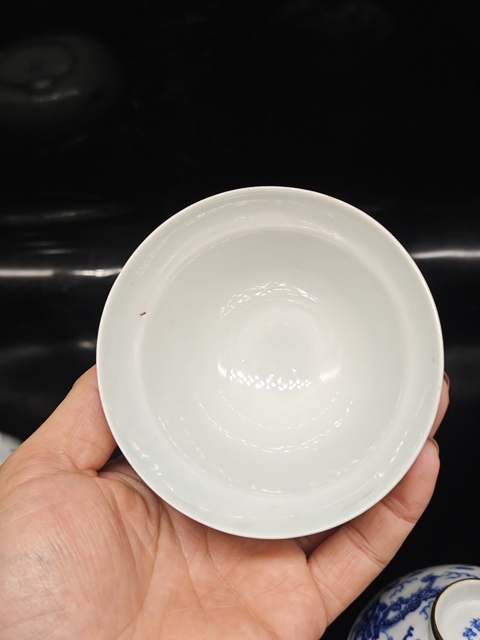 古玩陶瓷龍紋青花三才蓋杯拍賣,當前價格6800元