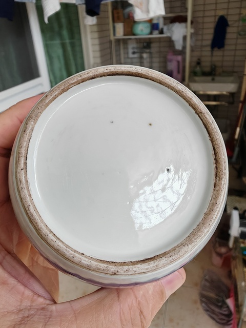古玩陶瓷青花山水人物紋罐真品鑒賞圖