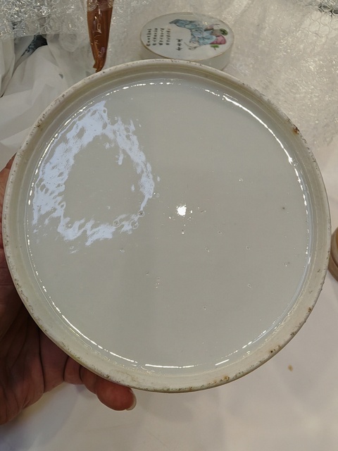 古玩陶瓷同治細路粉彩無雙譜蓋罐真品鑒賞圖