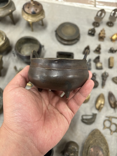 古玩銅器沖天耳爐真品鑒賞圖
