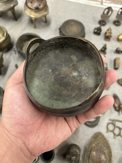 古玩銅器沖天耳爐真品鑒賞圖