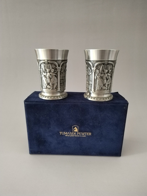 古玩雜項(輕奢高檔茶具)錫茶杯拍賣,當前價格568元