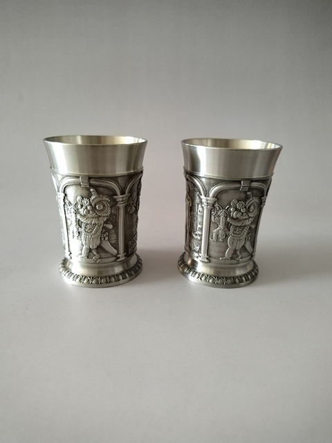 古玩雜項(輕奢高檔茶具)錫茶杯拍賣,當前價格568元