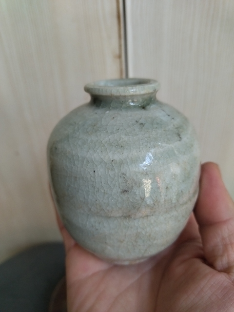 古玩陶瓷龍泉青瓷水盂拍賣,當前價格688元