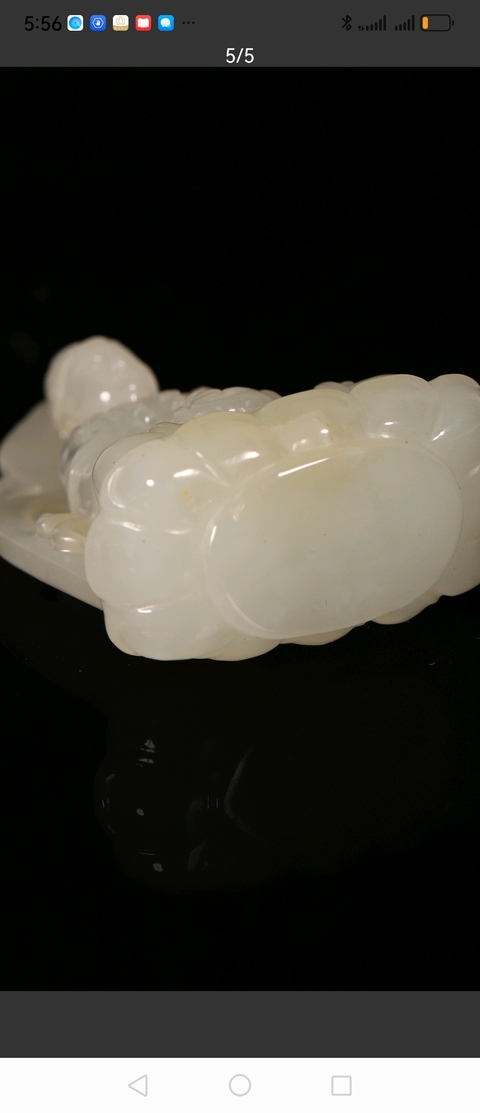 古玩玉器觀音擺件真品鑒賞圖