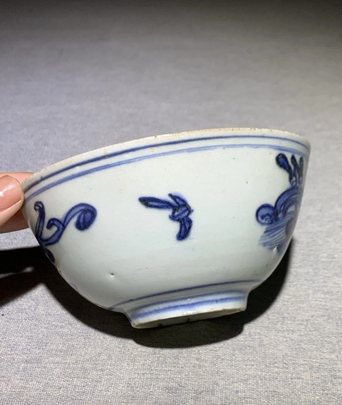 古玩陶瓷青花螭龍紋茶碗拍賣,當(dāng)前價(jià)格3800元