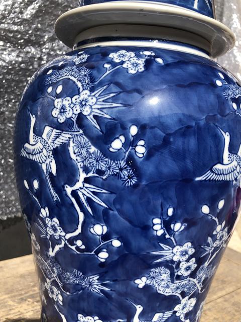古玩陶瓷【超大尺寸】創(chuàng)匯.青花將軍罐拍賣,當(dāng)前價(jià)格550元