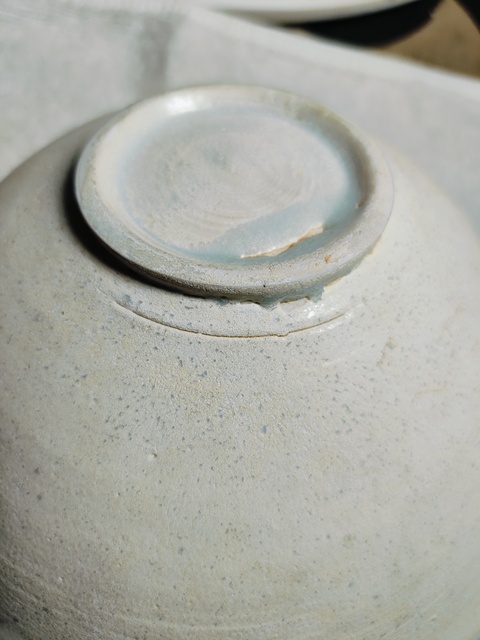 古玩陶瓷青白釉花卉紋面包碗拍賣,當前價格860元