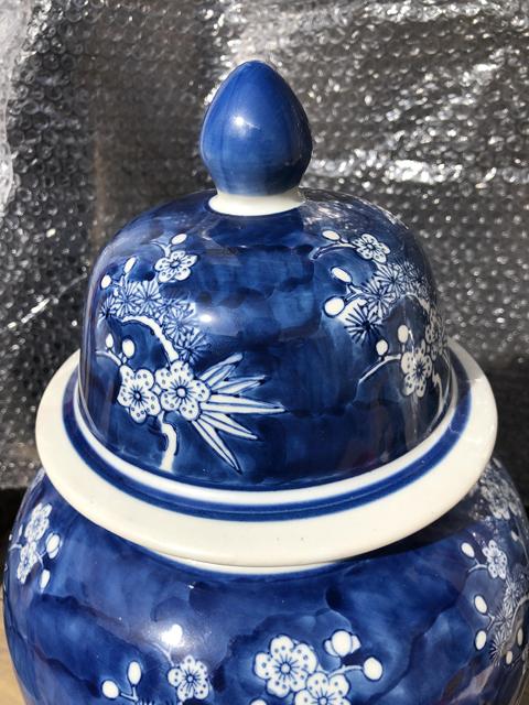 古玩陶瓷【超大尺寸】創(chuàng)匯.青花將軍罐拍賣,當(dāng)前價(jià)格550元