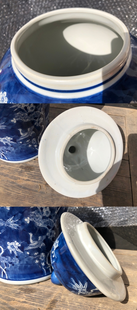 古玩陶瓷【超大尺寸】創(chuàng)匯.青花將軍罐拍賣,當(dāng)前價(jià)格550元