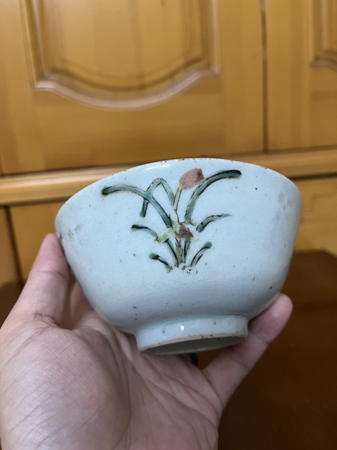 古玩陶瓷四季花卉紋粉彩碗拍賣,當前價格68元