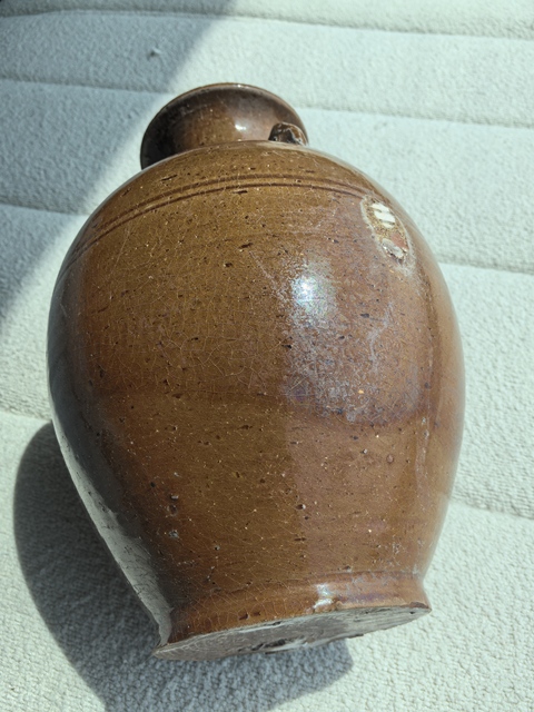 古玩陶瓷兩晉南北朝·黃釉三系梅瓶拍賣，當前價格17800元