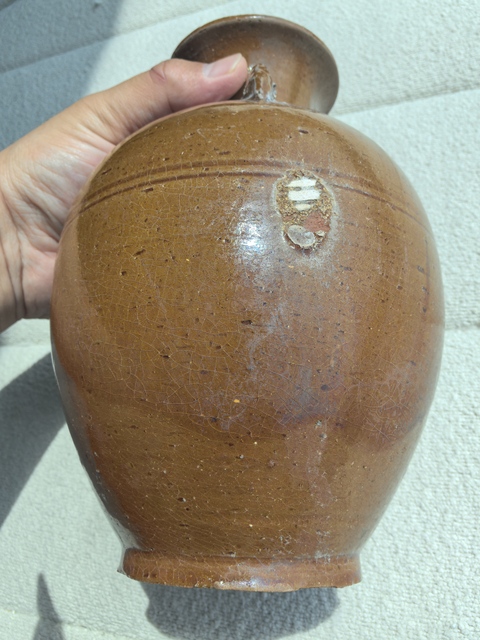 古玩陶瓷隋唐·醬釉三系瓶拍賣,當前價格17800元