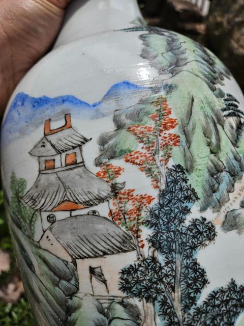 古玩陶瓷粉彩瓶真品鑒賞圖