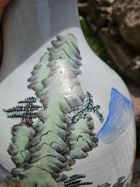 古玩陶瓷粉彩瓶真品鑒賞圖