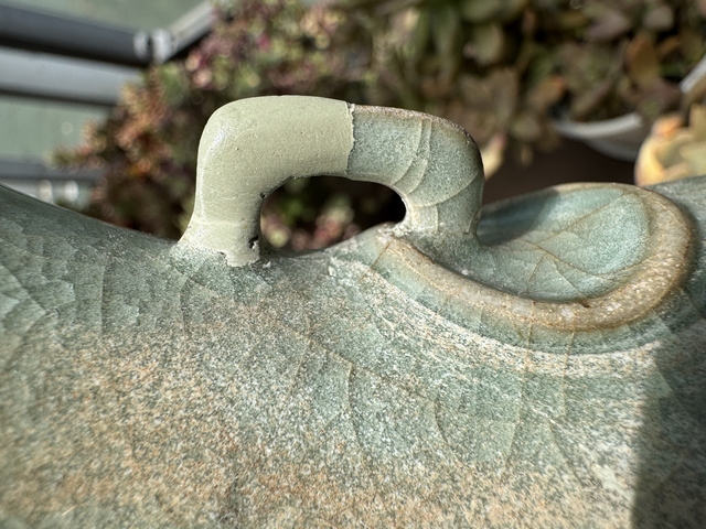 古玩陶瓷館藏級南宋青釉官窯雙耳瓶拍賣，當前價格80000元