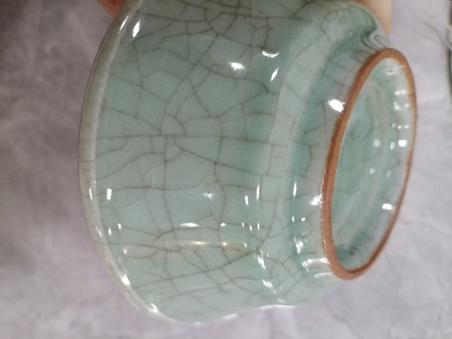 古玩陶瓷清代?綠哥釉碗拍賣,當前價格2288元