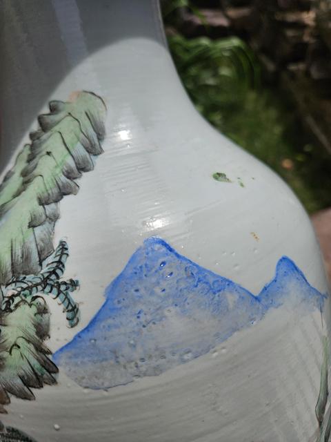 古玩陶瓷粉彩瓶真品鑒賞圖