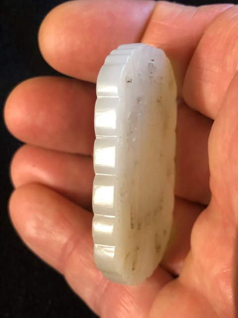 古玩玉器和田玉雕“齋戒牌”真品鑒賞圖