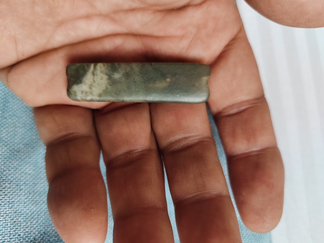 古玩玉器和田玉管真品鑒賞圖