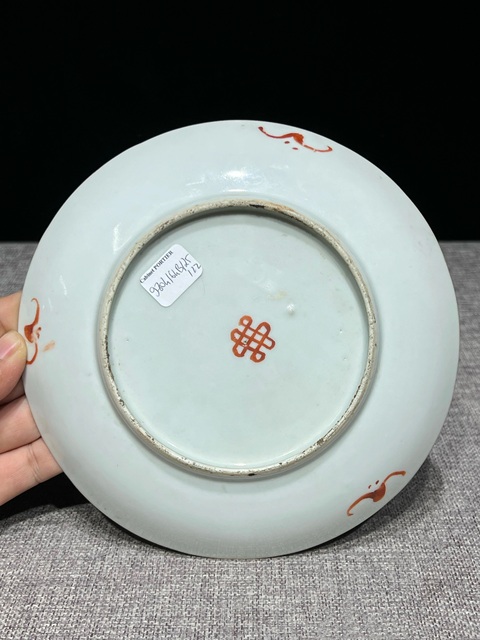 古玩陶瓷清·道光細路粉彩十二花神盤拍賣,當前價格1500元