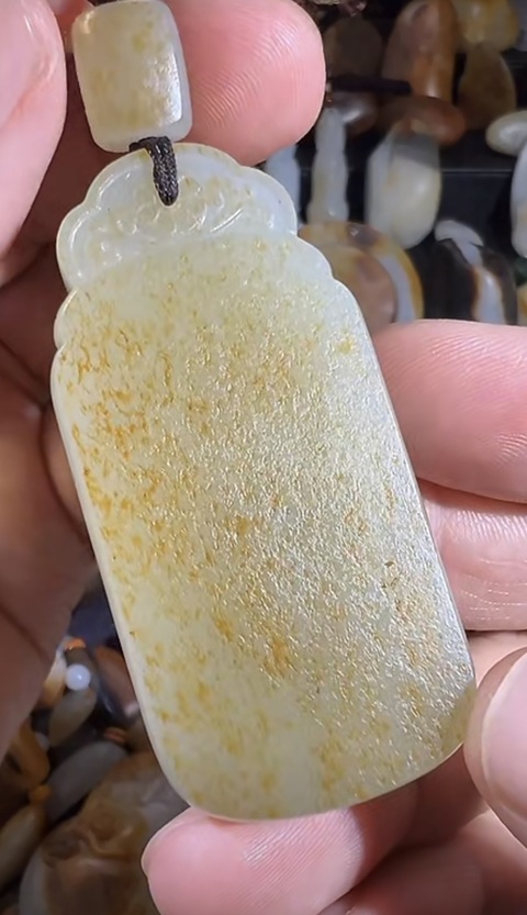 古玩玉器白玉無事牌真品鑒賞圖