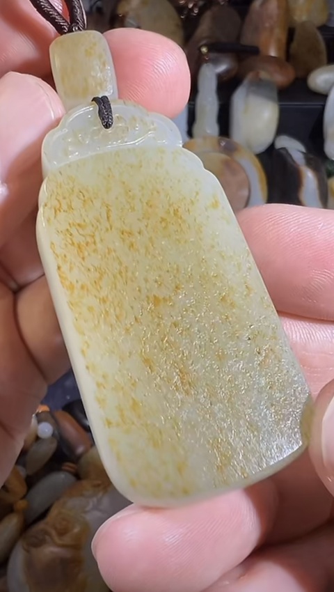 古玩玉器白玉無事牌真品鑒賞圖