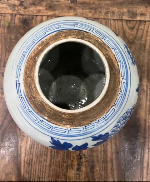 古玩陶瓷牡丹紋青花罐拍賣，當前價格1888元