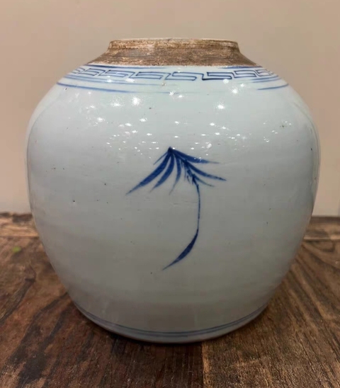 古玩陶瓷牡丹紋青花罐拍賣，當前價格1888元