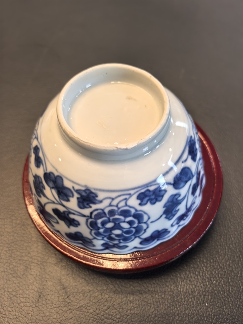 古玩陶瓷康熙青花茶碗拍賣,當前價格480元