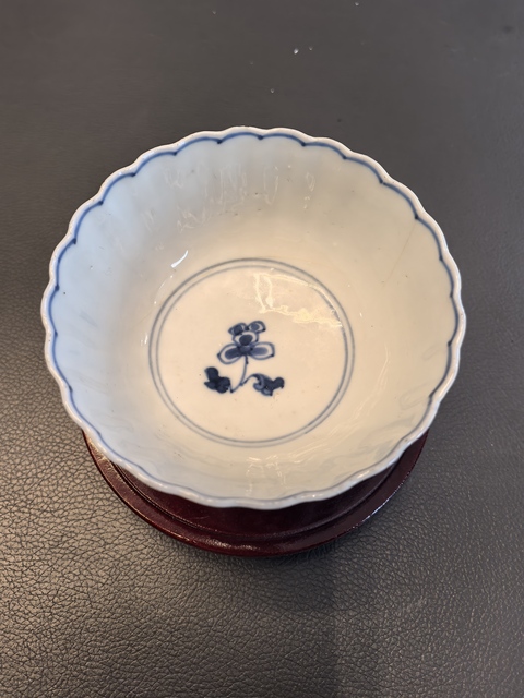 古玩陶瓷康熙青花茶碗拍賣,當前價格480元