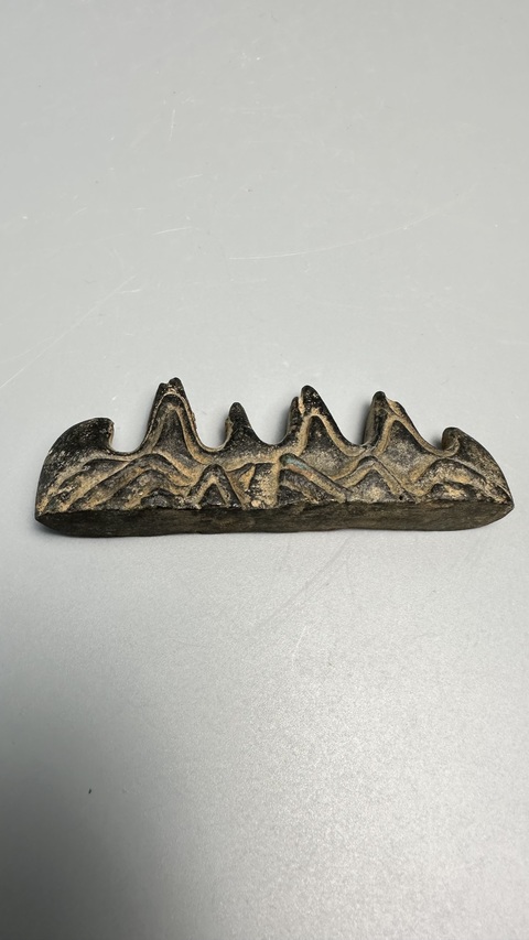 古玩銅器銅筆架真品鑒賞圖