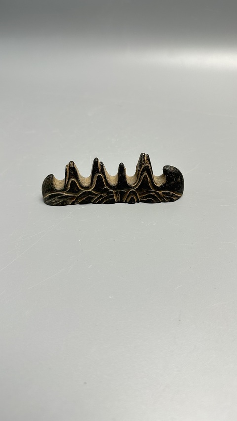 古玩銅器銅筆架真品鑒賞圖