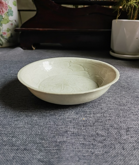 古玩陶瓷【精品】宋代白釉刻花洗拍賣，當前價格0元