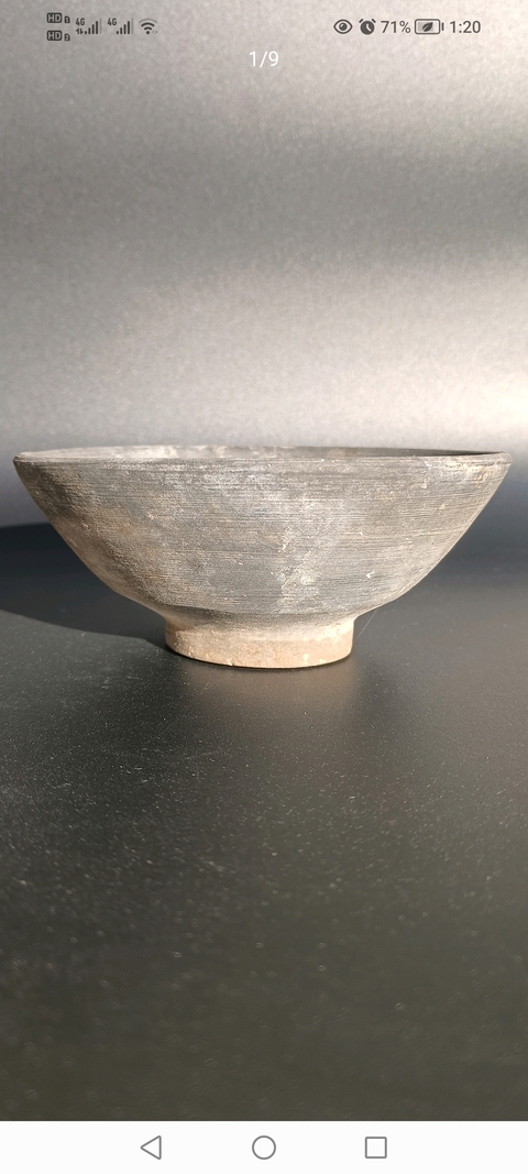 古玩陶瓷元~灰陶茶盞拍賣,當(dāng)前價(jià)格68元