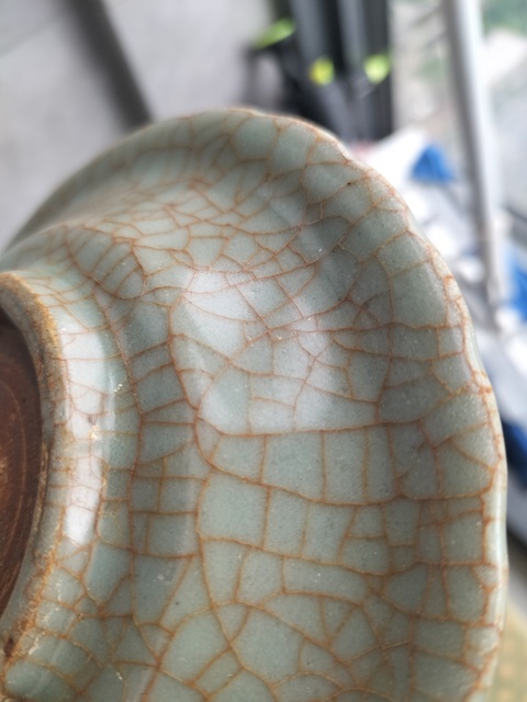 古玩陶瓷優品明早期龍泉窯帝皇綠翡翠玉化官釉盤拍賣，當前價格1680000元