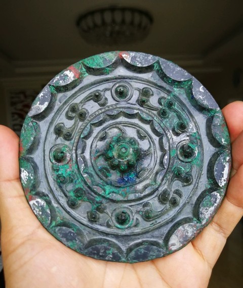 古玩銅器西漢星云鏡真品鑒賞圖
