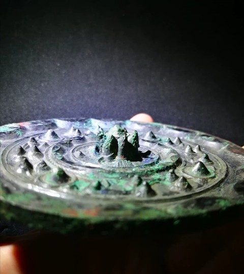 古玩銅器西漢星云鏡真品鑒賞圖
