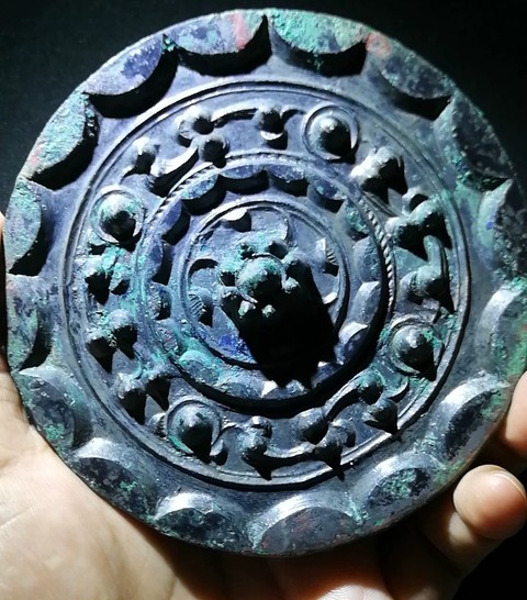 古玩銅器西漢星云鏡真品鑒賞圖