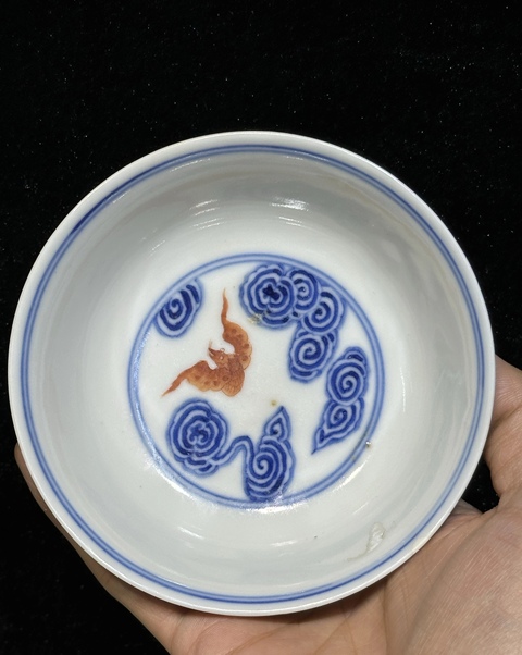 古玩陶瓷青花洪福齊天宮式茶碗拍賣，當(dāng)前價格22000元