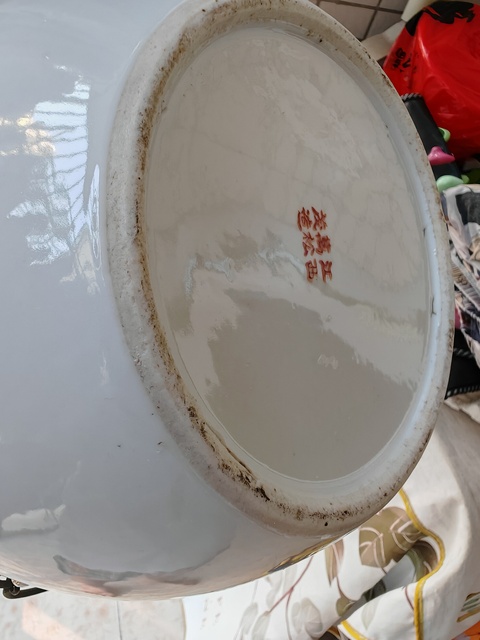 古玩陶瓷粉彩人物故事紋粥罐真品鑒賞圖