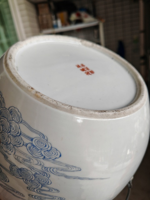 古玩陶瓷粉彩人物故事紋粥罐真品鑒賞圖
