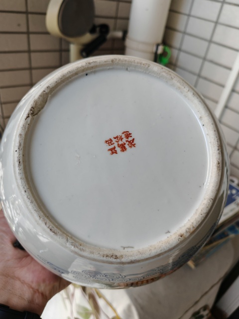 古玩陶瓷粉彩人物故事紋粥罐真品鑒賞圖