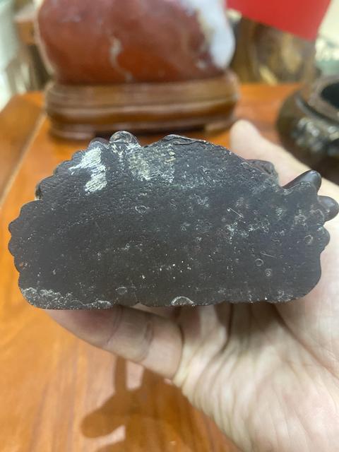古玩雜項荷花鯉魚擺件真品鑒賞圖