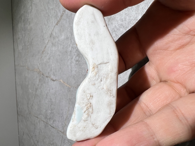 古玩陶瓷豆青釉筆架真品鑒賞圖