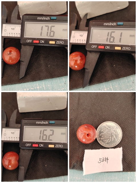 古玩玉器天然紅瑪瑙珠真品鑒賞圖