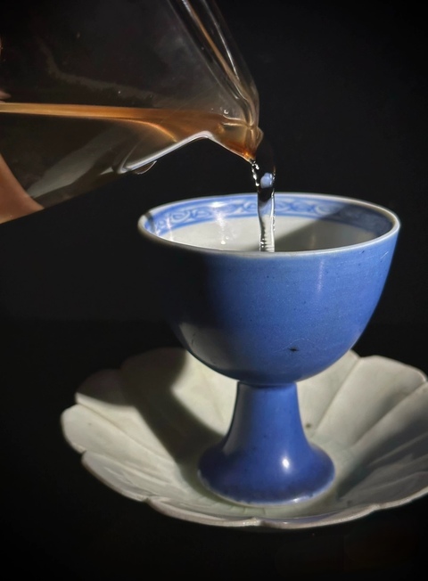 古玩陶瓷晚明.萬歷高足杯拍賣，當前價格3888元